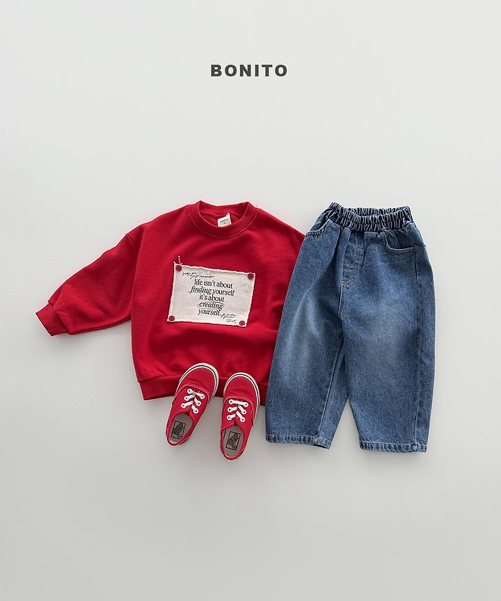 Remember Button Sweatshirts [Black/XS(1-2yr)]