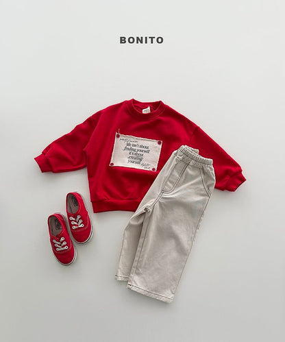 Remember Button Sweatshirts [Black/XS(1-2yr)]