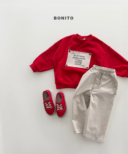 Remember Button Sweatshirts [Black/XS(1-2yr)]