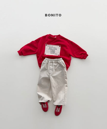 Remember Button Sweatshirts [Black/XS(1-2yr)]