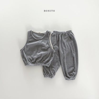 [PRE-ORDER] Terry Vest Bottom Set