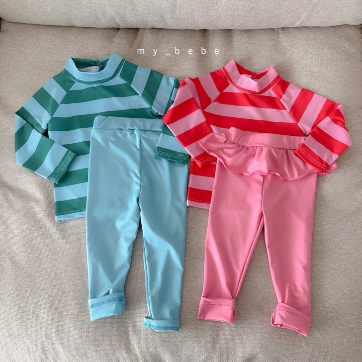 [PRE-ORDER] Stripe Rashguard Top Bottom Set