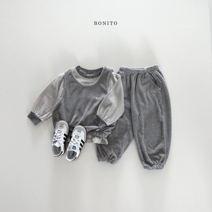 [PRE-ORDER] Terry Vest Bottom Set