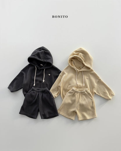 [PRE-ORDER] Small Waffle Hoodie Top Bottom Set