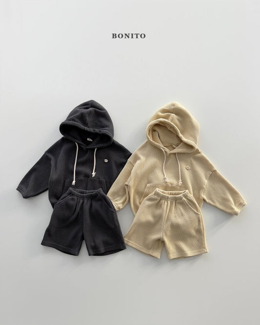 [PRE-ORDER] Small Waffle Hoodie Top Bottom Set