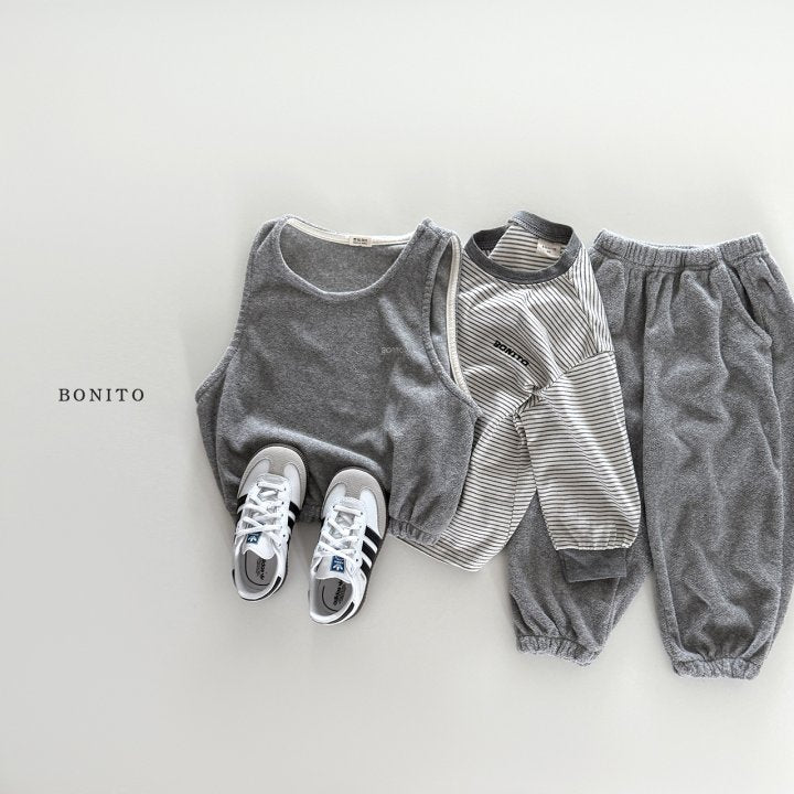[PRE-ORDER] Terry Vest Bottom Set