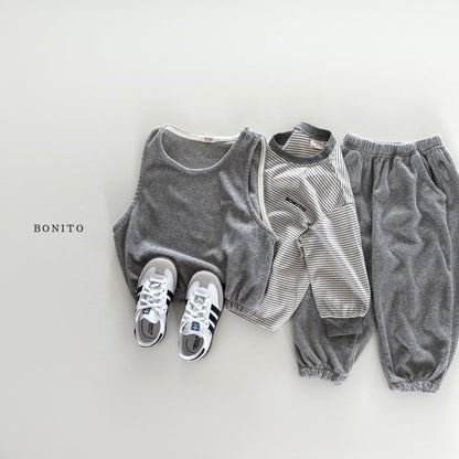 [PRE-ORDER] Terry Vest Bottom Set