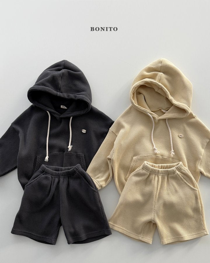 [PRE-ORDER] Small Waffle Hoodie Top Bottom Set