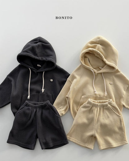 [PRE-ORDER] Small Waffle Hoodie Top Bottom Set