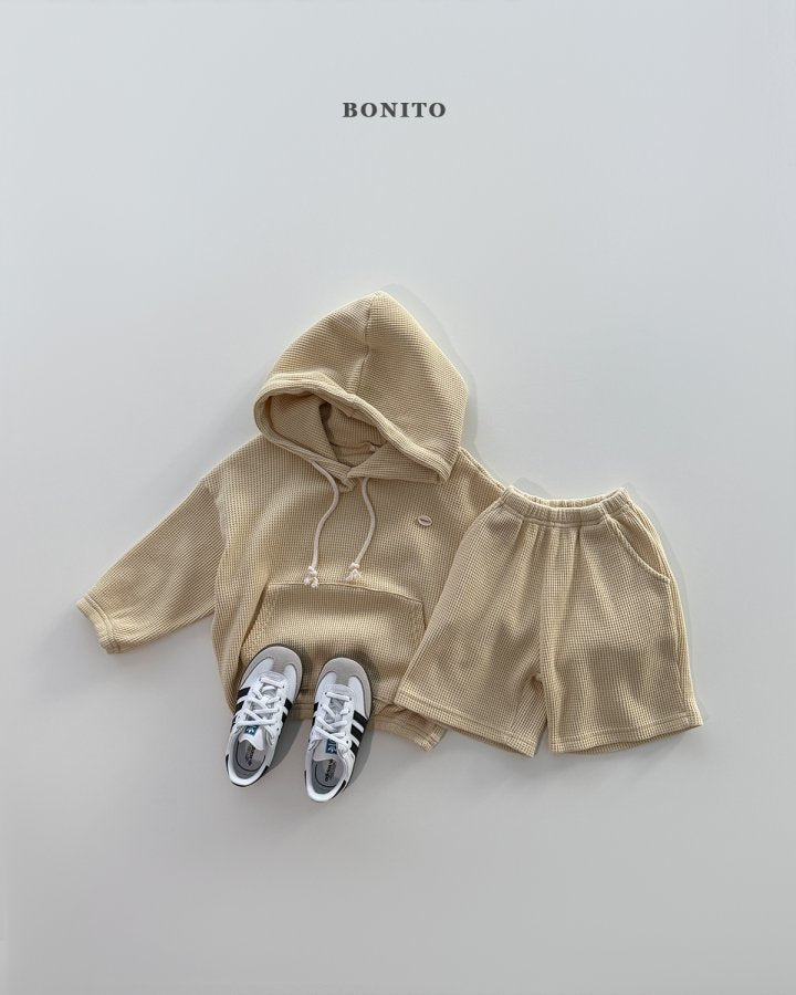 [PRE-ORDER] Small Waffle Hoodie Top Bottom Set