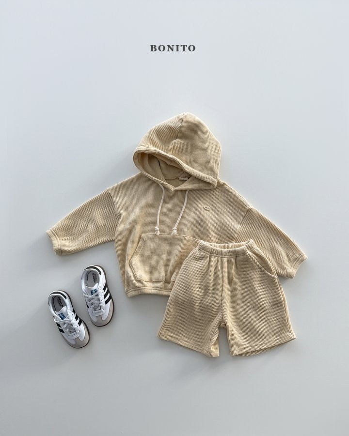 [PRE-ORDER] Small Waffle Hoodie Top Bottom Set