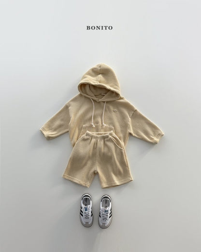 [PRE-ORDER] Small Waffle Hoodie Top Bottom Set