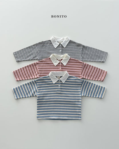 [PRE-ORDER] Tommy Stripe Collar T-Shirts