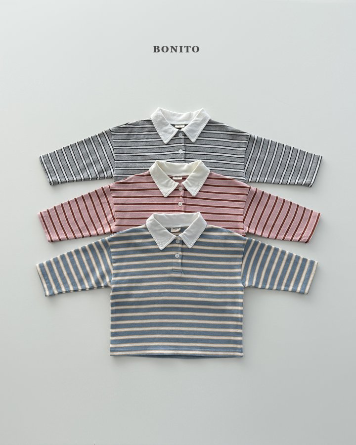 [PRE-ORDER] Tommy Stripe Collar T-Shirts