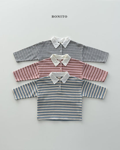 [PRE-ORDER] Tommy Stripe Collar T-Shirts