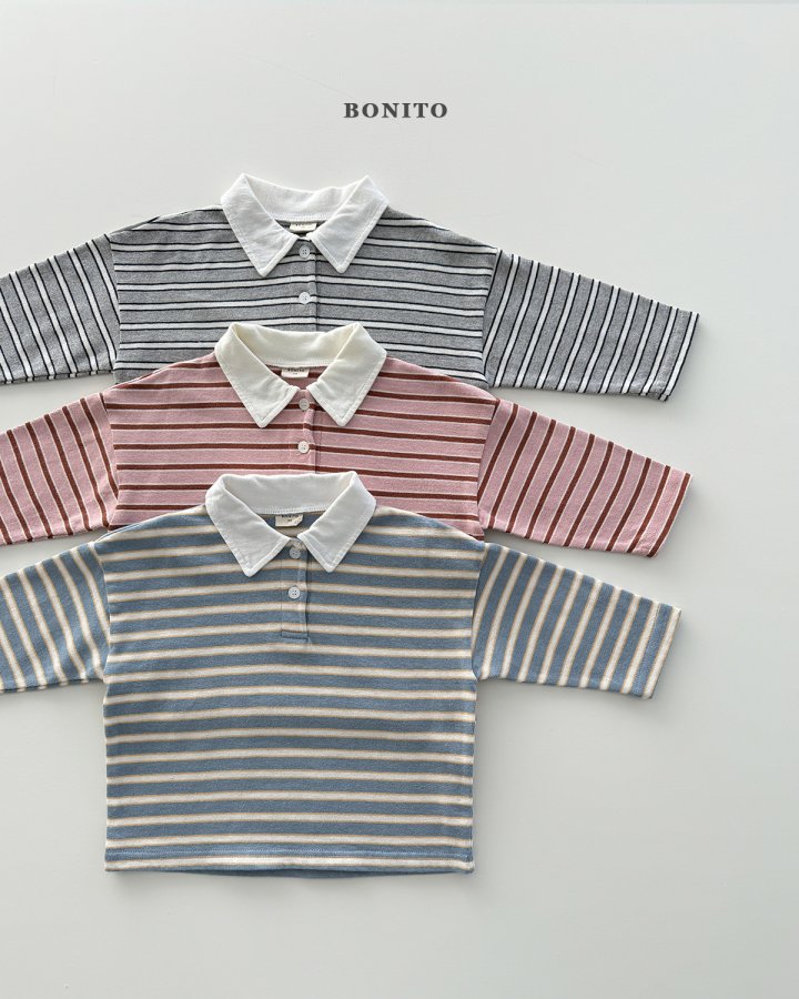 [PRE-ORDER] Tommy Stripe Collar T-Shirts