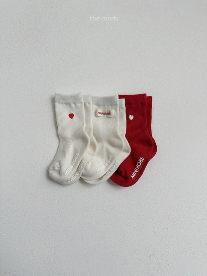 [PRE-ORDER] Heart Logo Socks Set