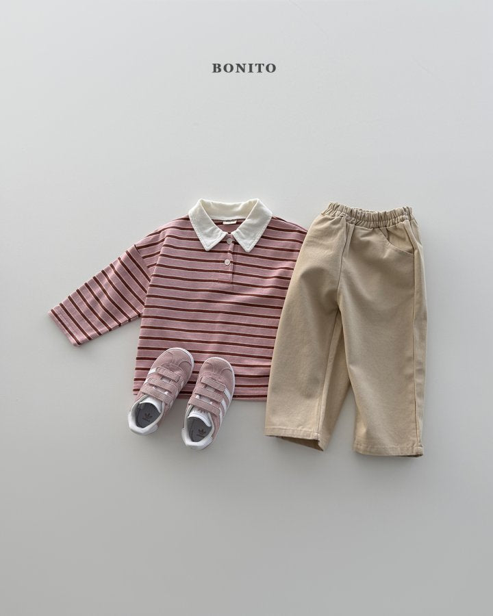 [PRE-ORDER] Tommy Stripe Collar T-Shirts