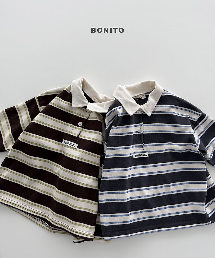 [PRE-ORDER] Stripe Collar T-Shirts