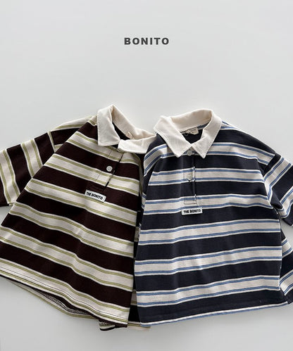 [PRE-ORDER] Stripe Collar T-Shirts