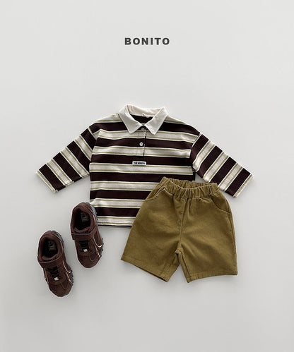[PRE-ORDER] Stripe Collar T-Shirts
