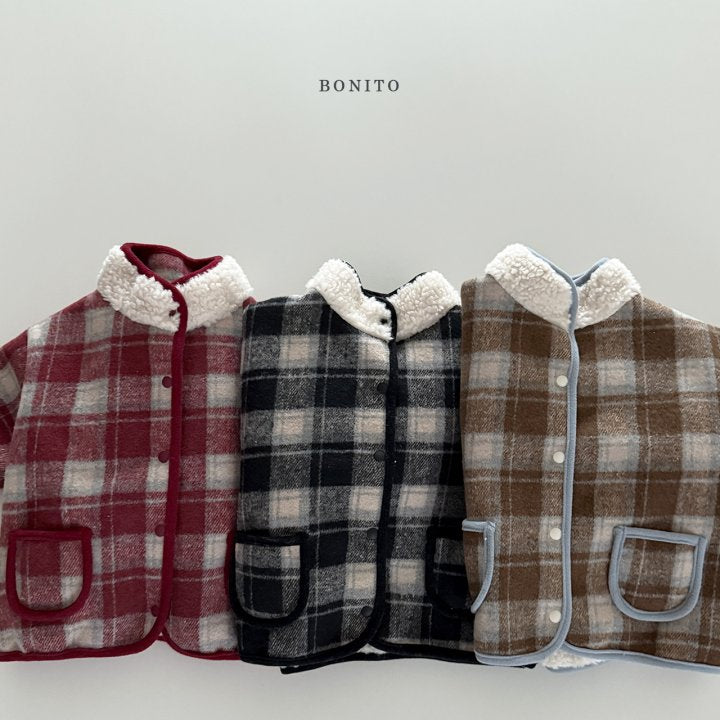 [PRE-ORDER] Check Binding Sherpa Jacket