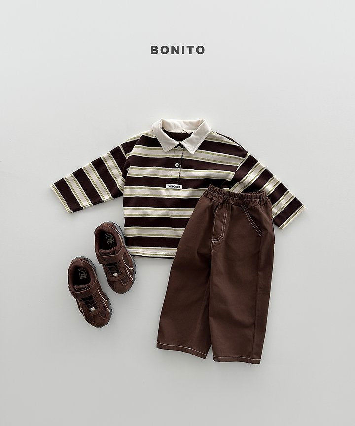 [PRE-ORDER] Stripe Collar T-Shirts