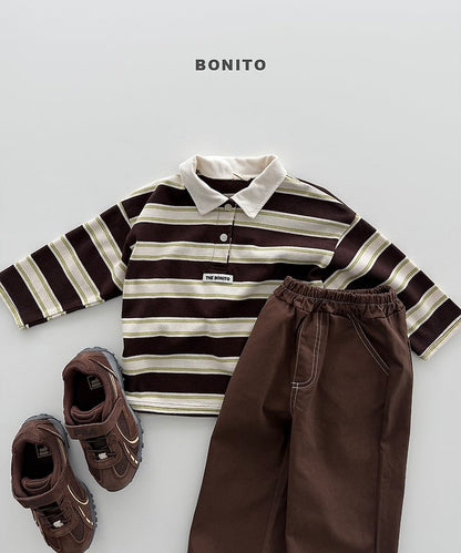 [PRE-ORDER] Stripe Collar T-Shirts