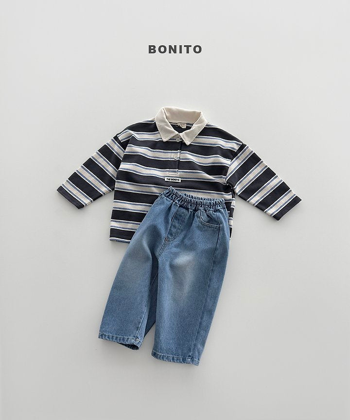 [PRE-ORDER] Stripe Collar T-Shirts