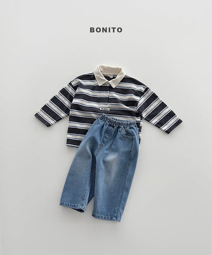 [PRE-ORDER] Stripe Collar T-Shirts