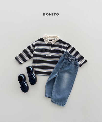 [PRE-ORDER] Stripe Collar T-Shirts