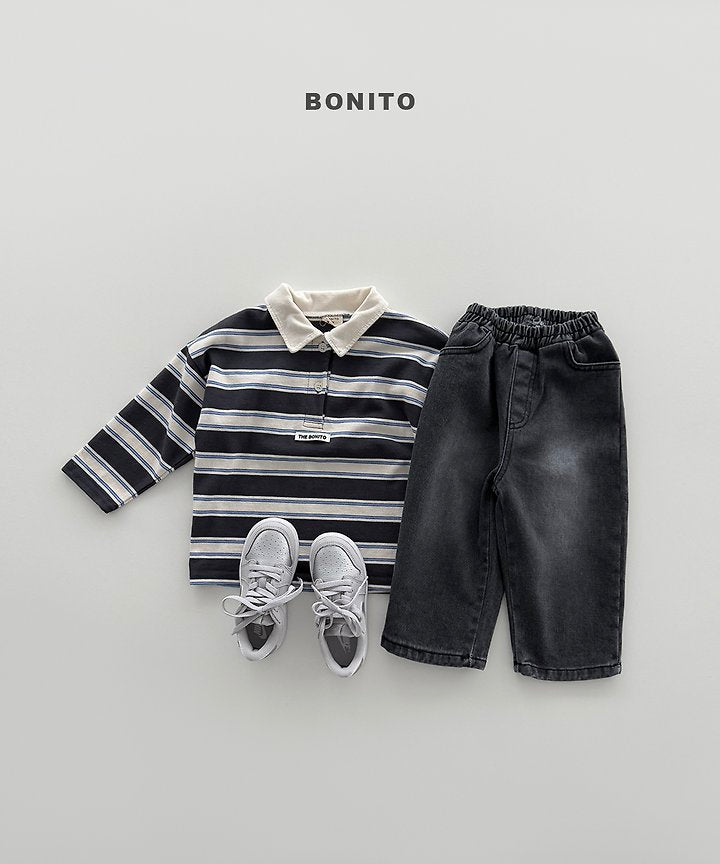 [PRE-ORDER] Stripe Collar T-Shirts