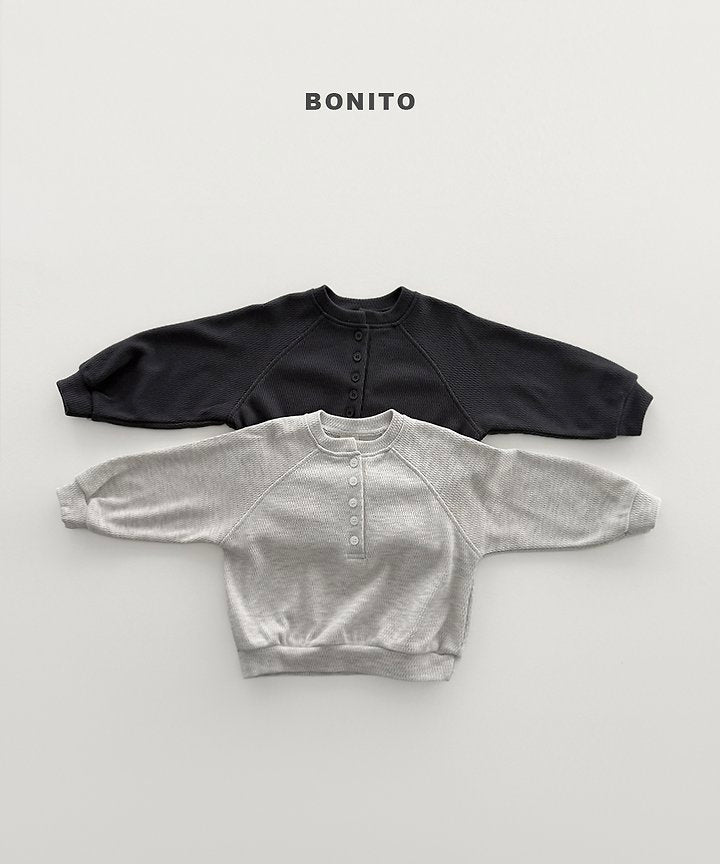 Henry Neck Sweatshirts [Charcoal]