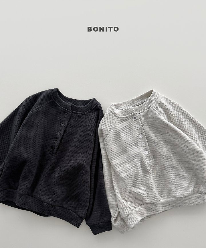 Henry Neck Sweatshirts [Charcoal]