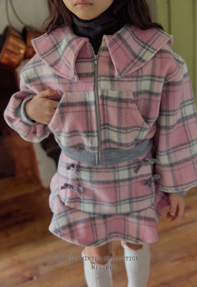 [PRE-ORDER] Wool Check Sailor Jacket