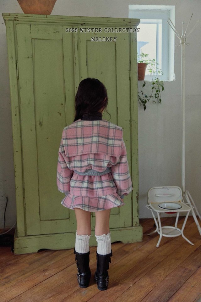 [PRE-ORDER] Wool Check Sailor Jacket