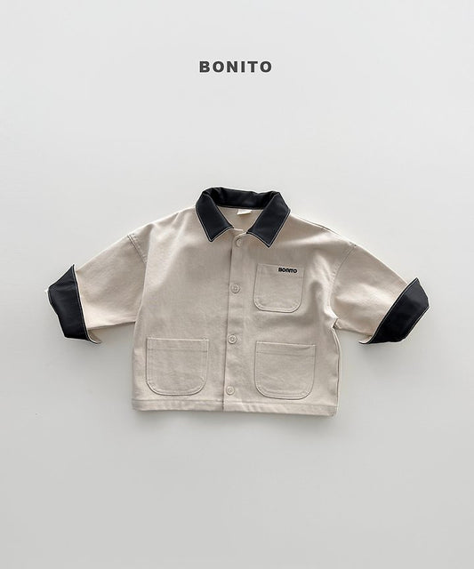 [PRE-ORDER] Faux Leather Collar Jacket