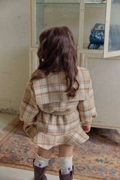 [PRE-ORDER] Wool Check Sailor Jacket