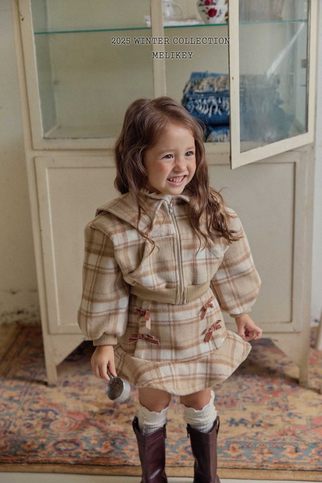 [PRE-ORDER] Wool Check Sailor Jacket