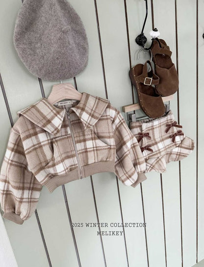 [PRE-ORDER] Wool Check Sailor Jacket