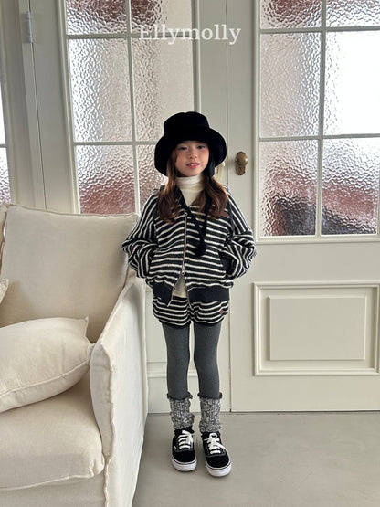 [PRE-ORDER] Wool Knit Stripe Shorts