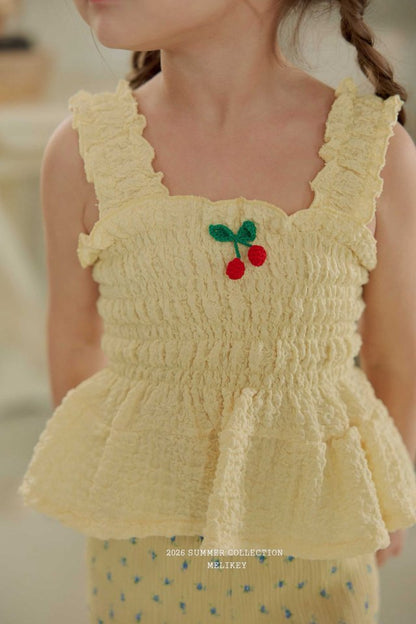 [PRE-ORDER] Cherry Smocking Blouse