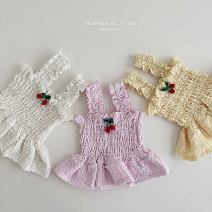 [PRE-ORDER] Cherry Smocking Blouse