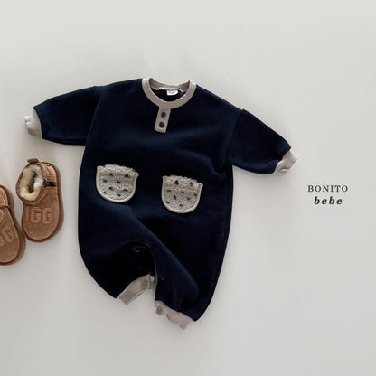 [PRE-ORDER] Color Block Two Pocket Body Suit