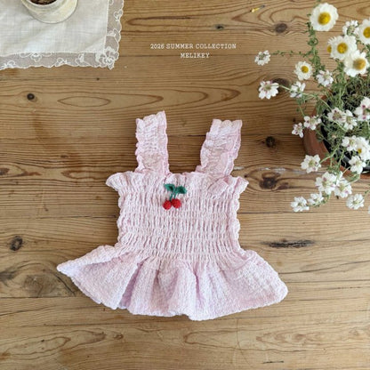 [PRE-ORDER] Cherry Smocking Blouse