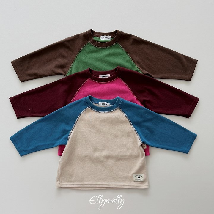 [PRE-ORDER] Raon Color Block Raglan T-Shirts