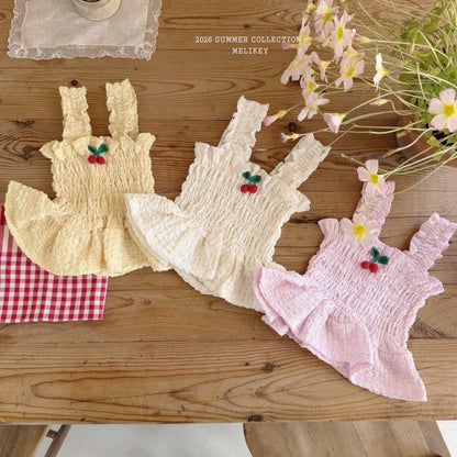 [PRE-ORDER] Cherry Smocking Blouse