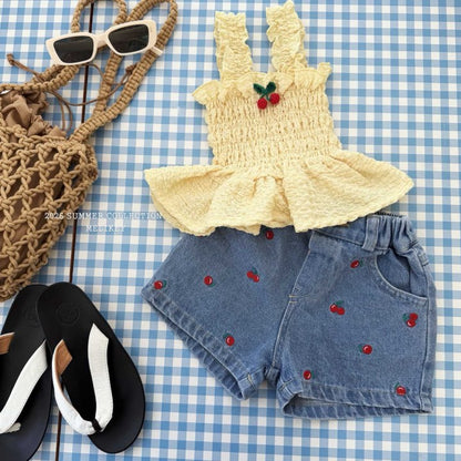 [PRE-ORDER] Cherry Smocking Blouse