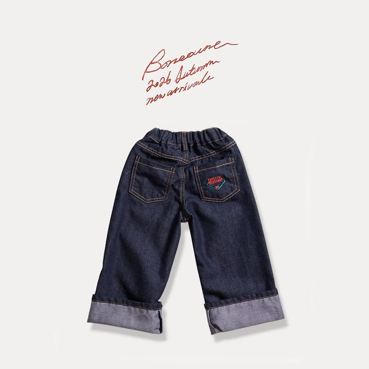 [PRE-ORDER] Wide Roll-Up Denim Pants