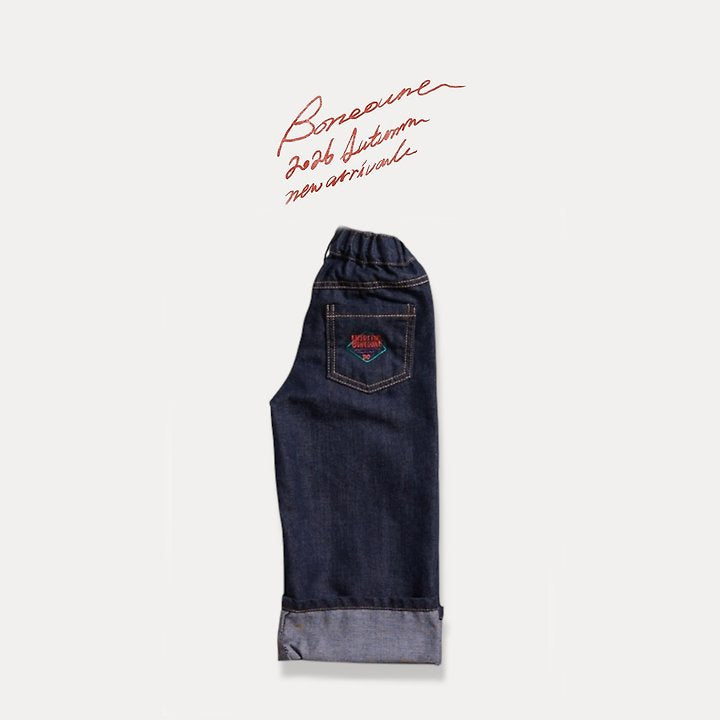 [PRE-ORDER] Wide Roll-Up Denim Pants